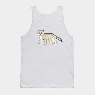 Cat - Sand Cat - Yellow Tank Top